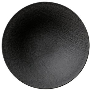 Villeroy & Boch Manufacture Rock Suppenteller 28 cm, Schwarz