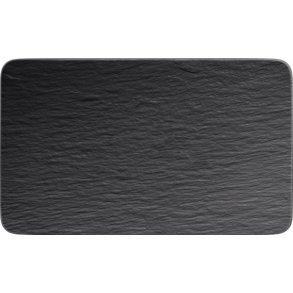 Villeroy & Boch Manufacture Rock Servierplatte 28x17 cm, Schwarz