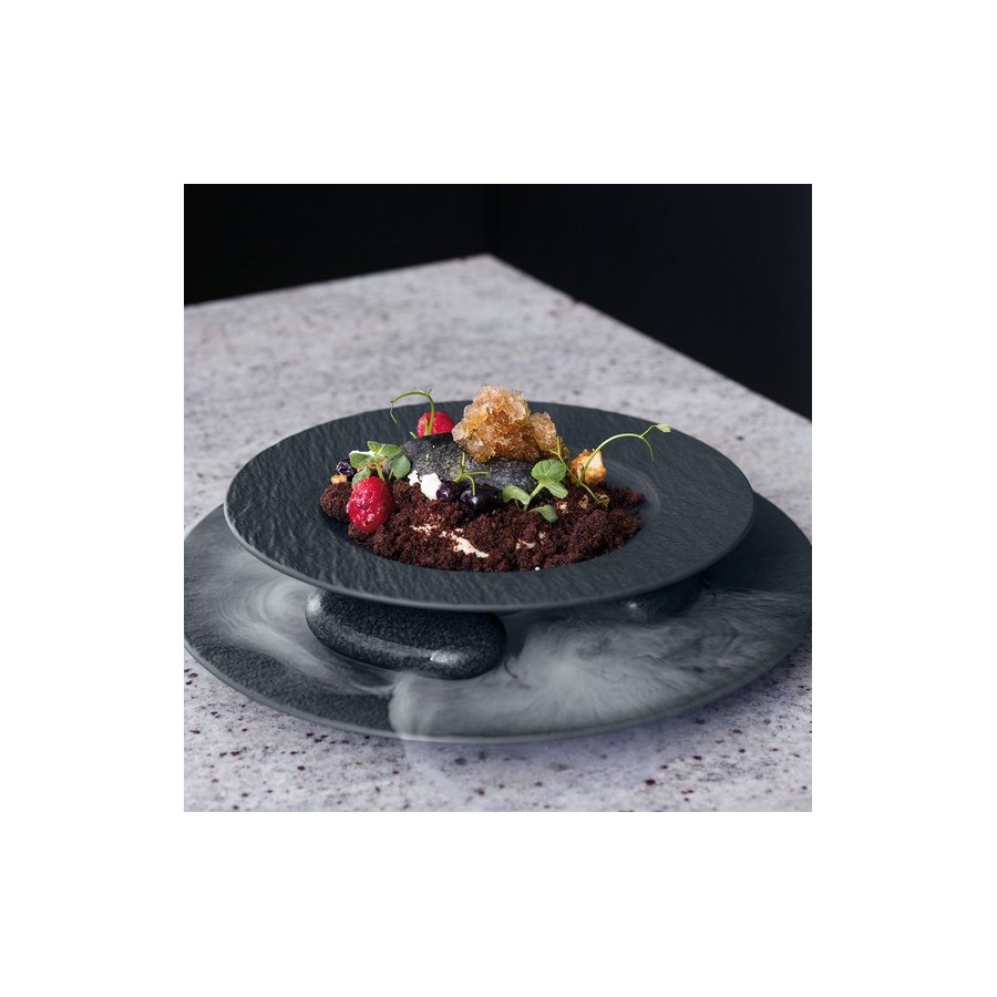 Villeroy & Boch Manufacture Rock Pastatallerken 28 cm, Sort