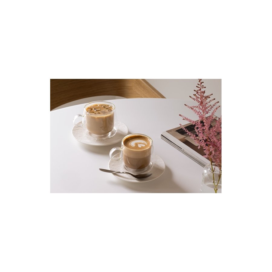 Villeroy & Boch Manufacture Rock Blanc Underkop Cappuccino 17 cm, Hvid