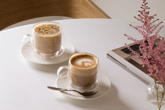 Villeroy & Boch Manufacture Rock Blanc Underkop Cappuccino 17 cm, Hvid
