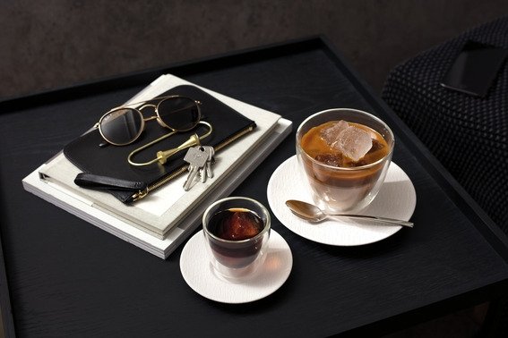 Villeroy & Boch Manufacture Rock Blanc Underkop Cappuccino 17 cm, Hvid