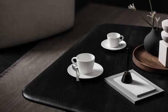 Villeroy & Boch Manufacture Rock Blanc Underkop Kaffe 15 cm, Hvid