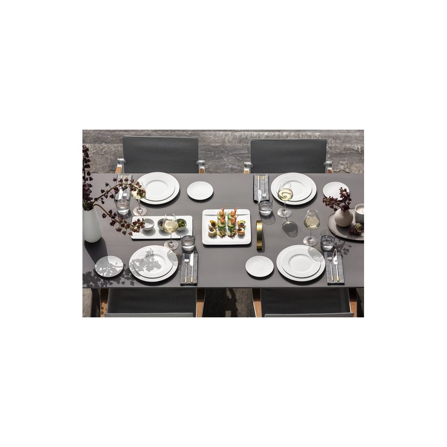 Villeroy & Boch Manufacture Rock Blanc Serveringsfad 35x18 cm, Hvid