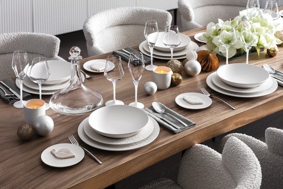 Villeroy & Boch Manufacture Rock Blanc Skl 23,5 cm, Hvid