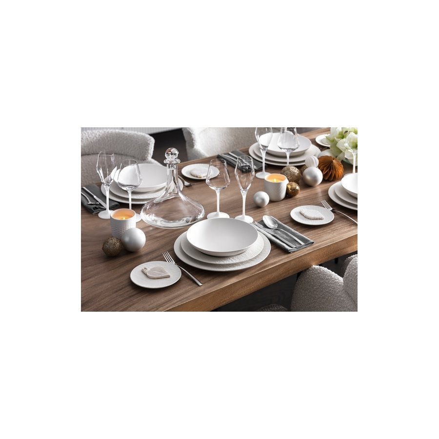 Villeroy & Boch Manufacture Rock Blanc Serveringsfad 31,7 cm, Hvid