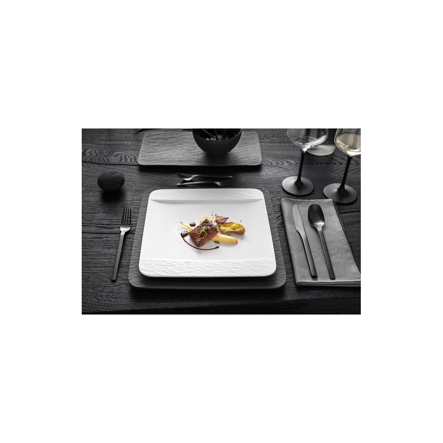 Villeroy & Boch Manufacture Rock Blanc Tallerken 28 cm, Hvid