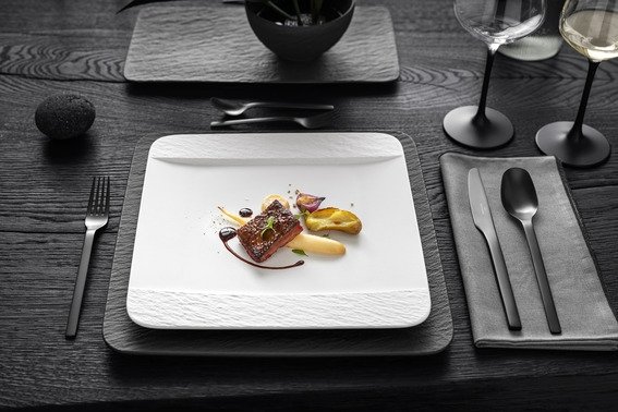 Villeroy & Boch Manufacture Rock Blanc Tallerken 28 cm, Hvid