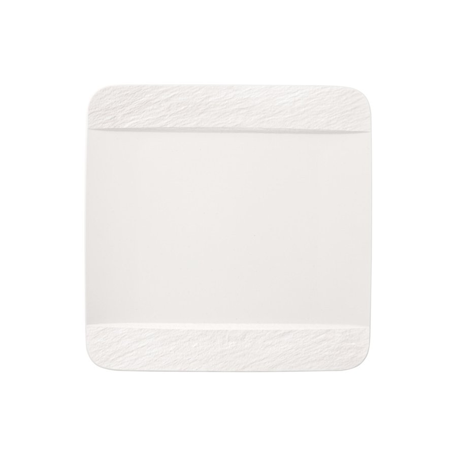 Villeroy & Boch Manufacture Rock Blanc Tallerken 28 cm, Hvid