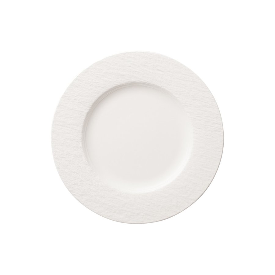 Villeroy & Boch Manufacture Rock Blanc Tallerken 27,1 cm, Hvid
