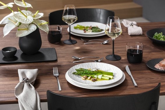 Villeroy & Boch Manufacture Rock Blanc Tallerken 25 cm, Hvid