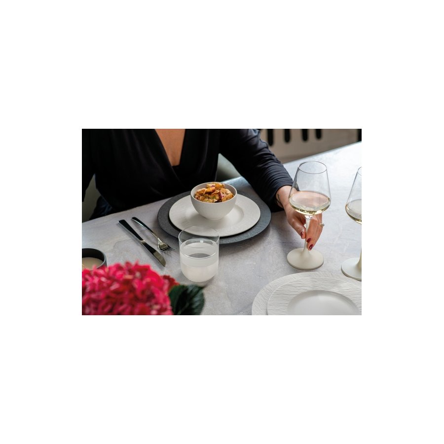 Villeroy & Boch Manufacture Rock Blanc Tallerken 21,7 cm, Hvid