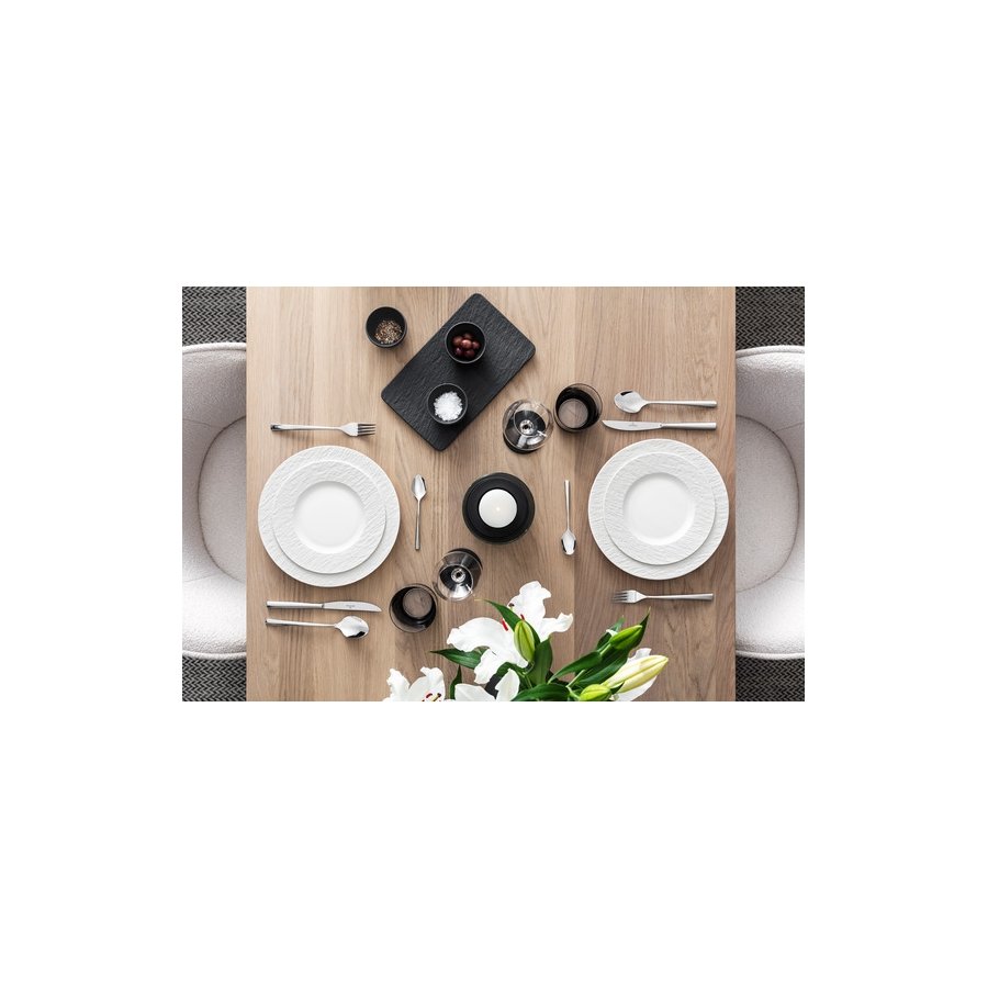 Villeroy & Boch Manufacture Rock Blanc Tallerken 21,7 cm, Hvid