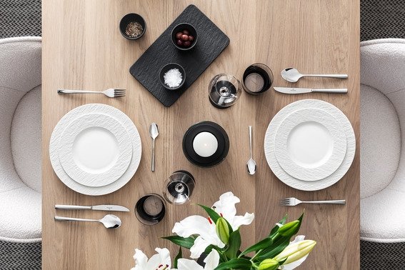 Villeroy & Boch Manufacture Rock Blanc Tallerken 21,7 cm, Hvid