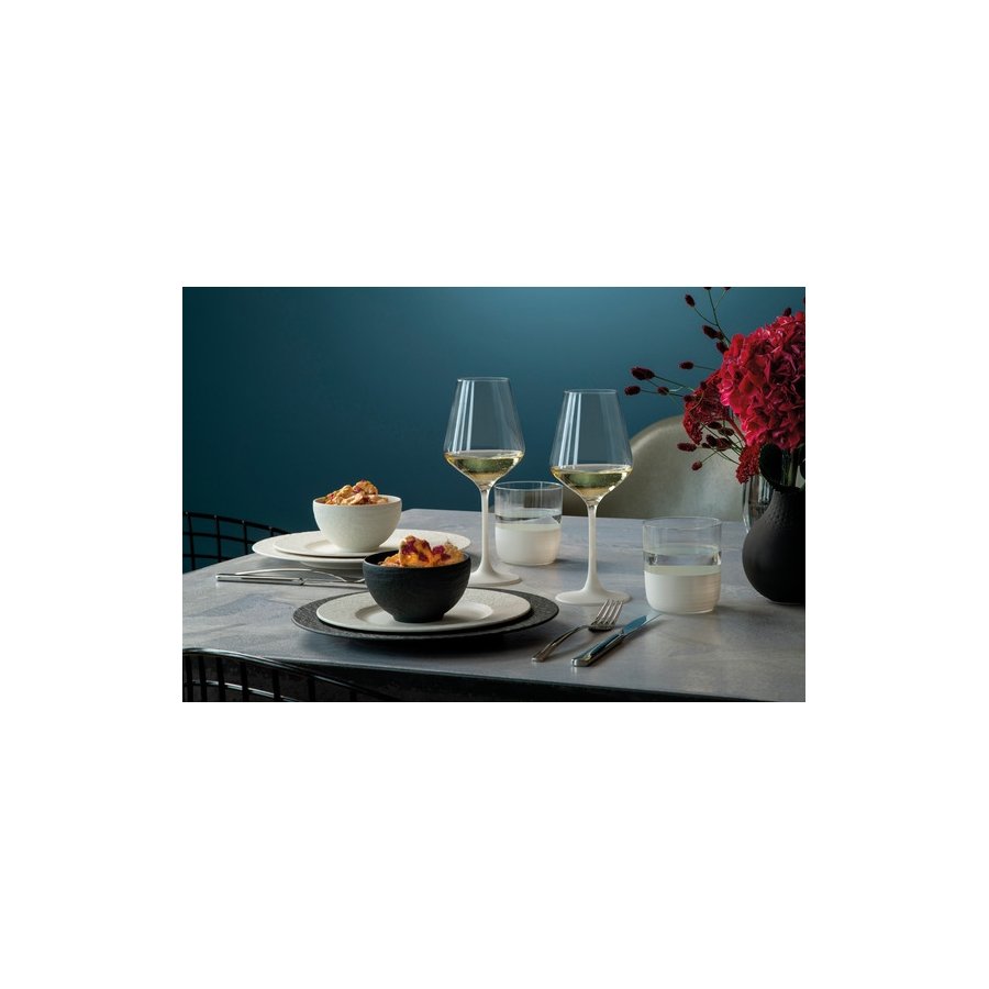 Villeroy & Boch Manufacture Rock Blanc Tallerken 21,7 cm, Hvid