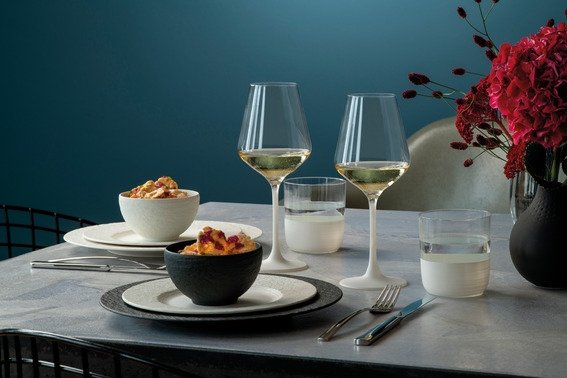 Villeroy & Boch Manufacture Rock Blanc Tallerken 21,7 cm, Hvid