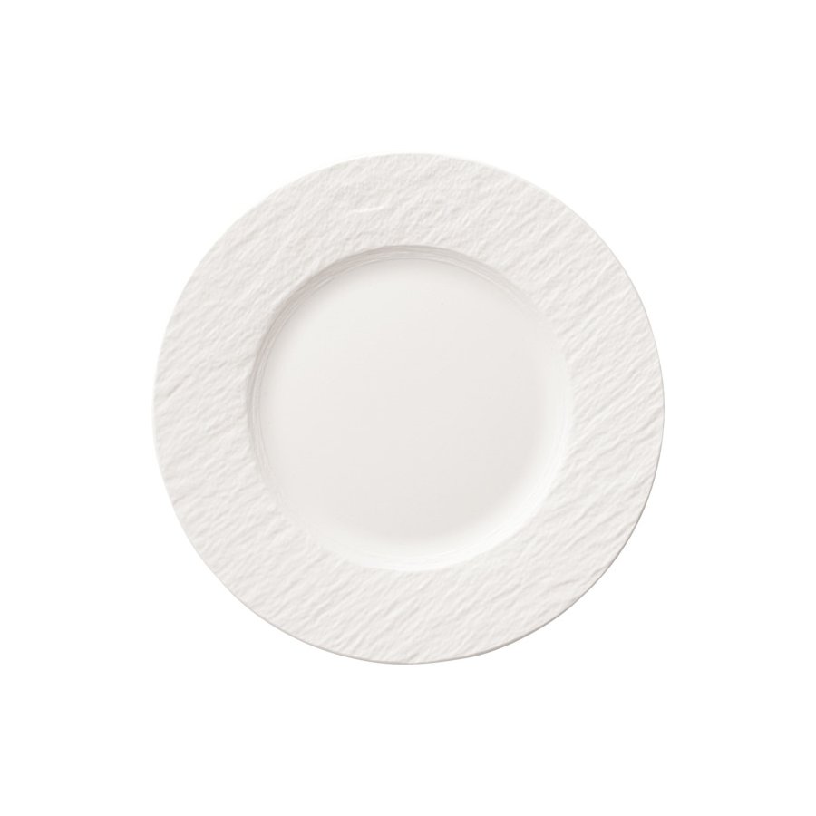 Villeroy & Boch Manufacture Rock Blanc Tallerken 21,7 cm, Hvid
