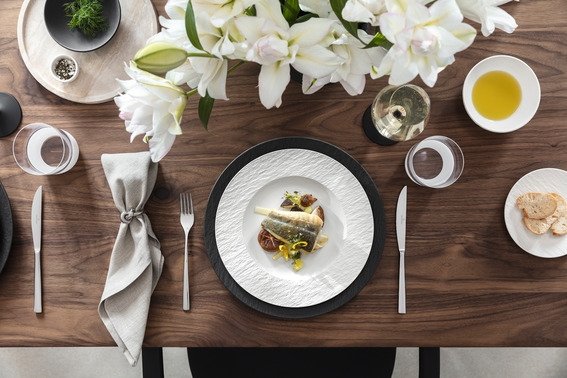 Villeroy & Boch Manufacture Rock Blanc Tallerken 15,5 cm, Hvid