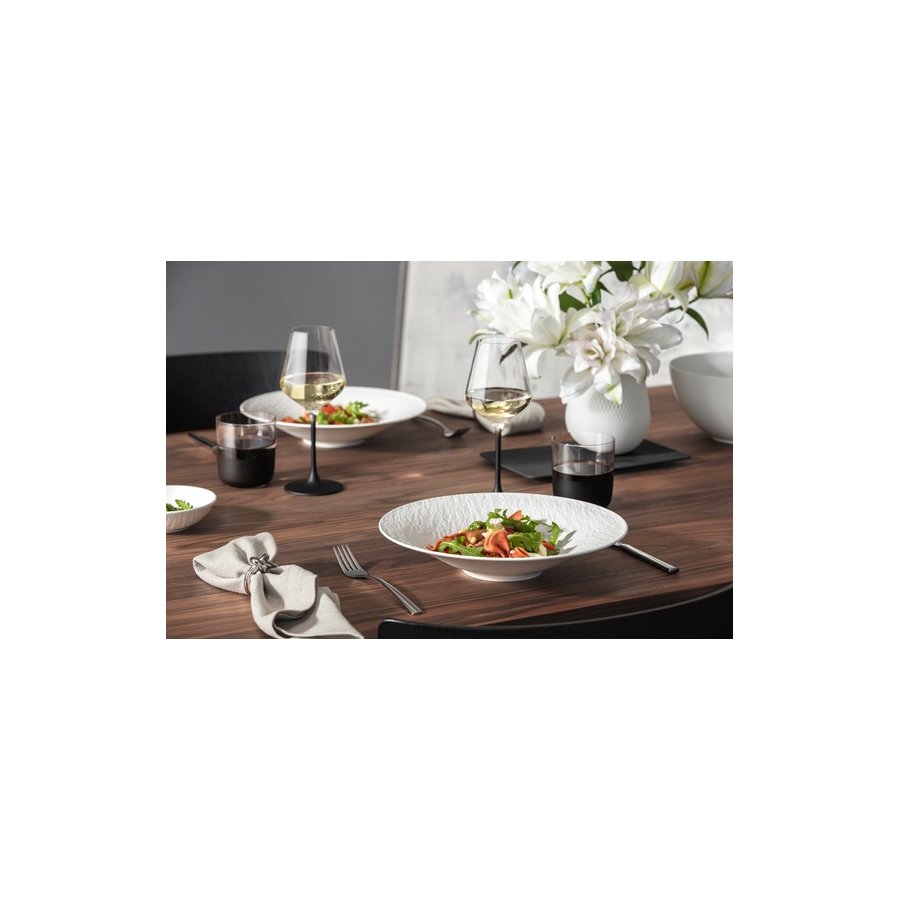 Villeroy & Boch Manufacture Rock Blanc Dyb Tallerken 28,5 cm, Hvid