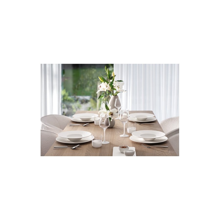 Villeroy & Boch Manufacture Rock Blanc Pastatallerken 28 cm, Hvid