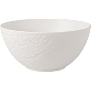 Villeroy & Boch Manufacture Rock Blanc Salat-/ Servierschssel 24,2 cm, Wei