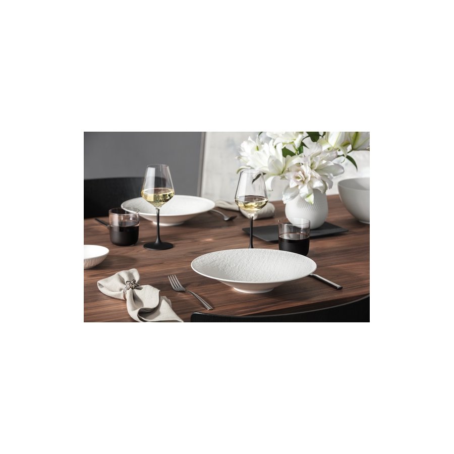 Villeroy & Boch Manufacture Rock Blanc Dessertskl 13,2 cm, Hvid