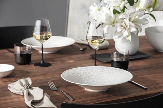 Villeroy & Boch Manufacture Rock Blanc Dessertskl 13,2 cm, Hvid