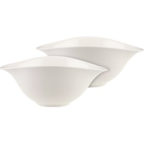Villeroy & Boch Vapiano Salat-/Servierschssel 2er Set 21 cm, Wei