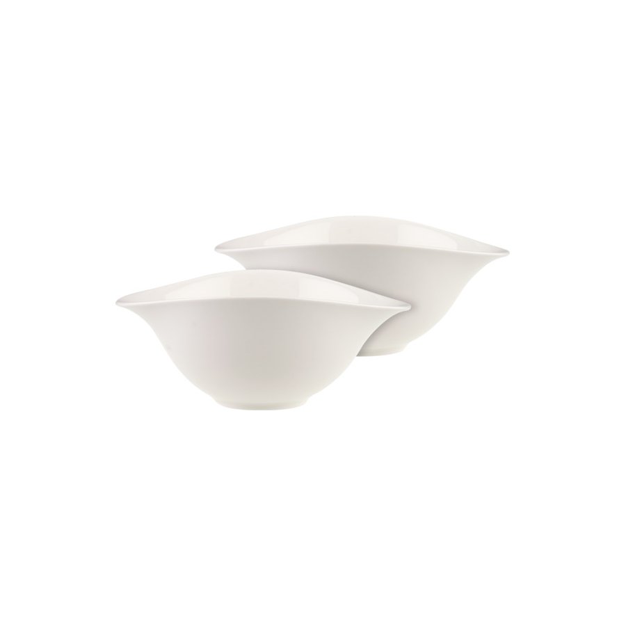 Villeroy & Boch Vapiano Salatskl 2 stk. 21x17 cm, Hvid