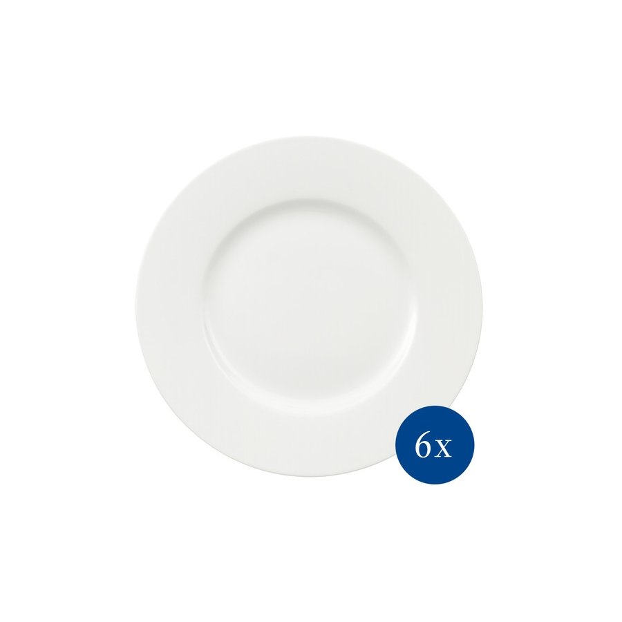 Villeroy & Boch Royal Tallerken 6 stk 22,5 cm, Hvid