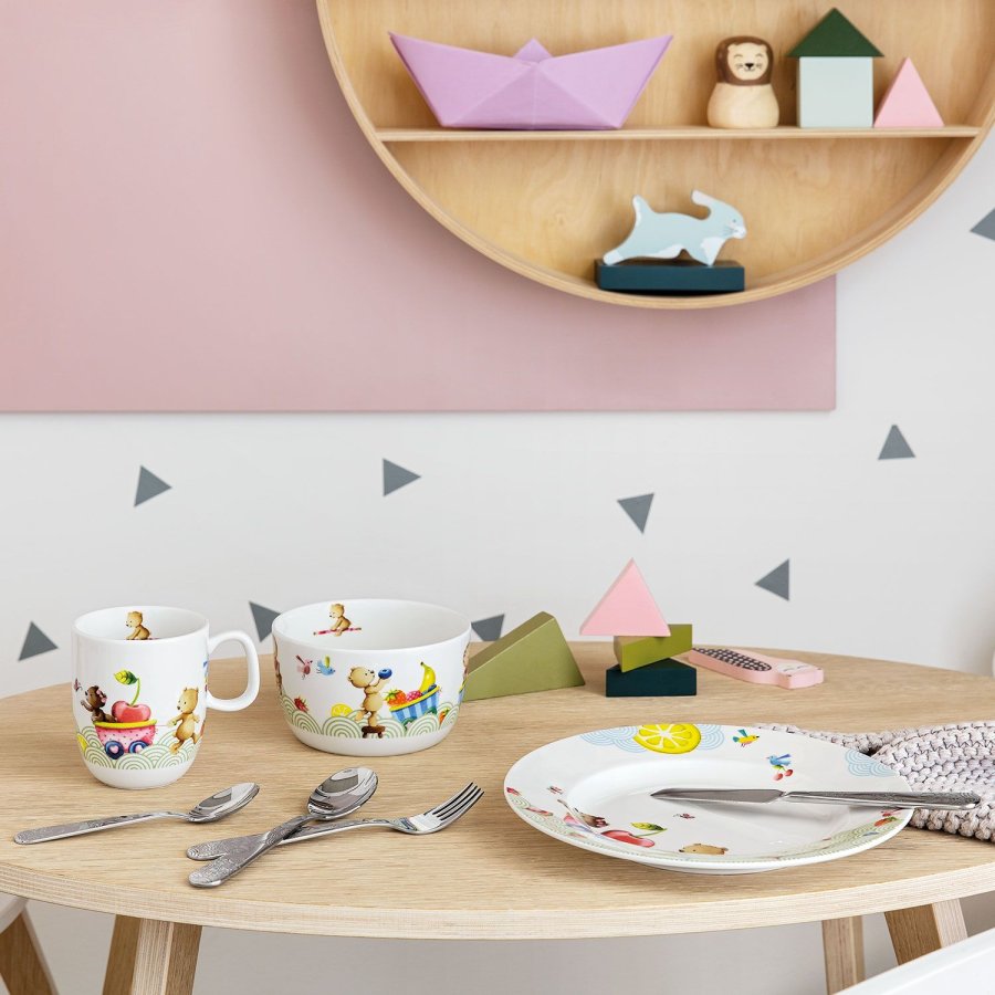 Villeroy & Boch Kiddy Bears B�rnebestik 4 Dele, Rustfrit St�l