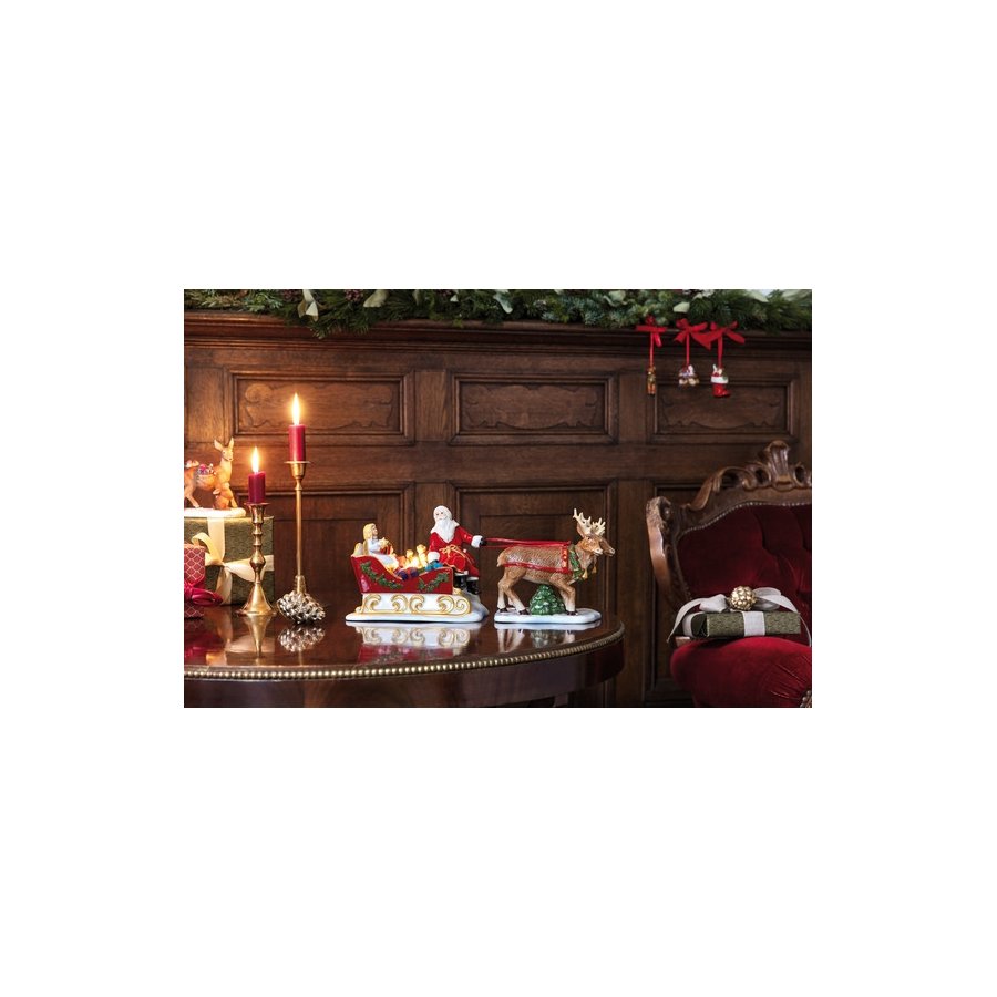 Villeroy & Boch Christmas Toys Weihnachtsmann m. Ren H36 cm
