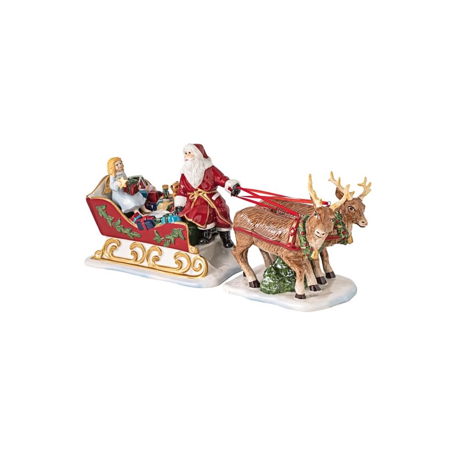 Villeroy & Boch Christmas Toys Weihnachtsmann m. Ren H36 cm