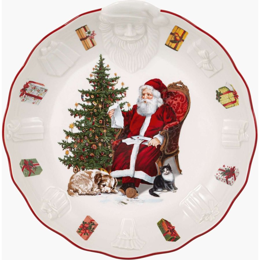 Villeroy & Boch Toy's Fantasy Dyb Tallerken 25 cm, Santa Relief Wish List