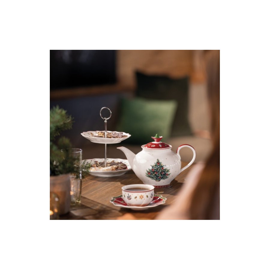Villeroy & Boch Toy's Delight Tekop 17 cl, Hvid/Rd