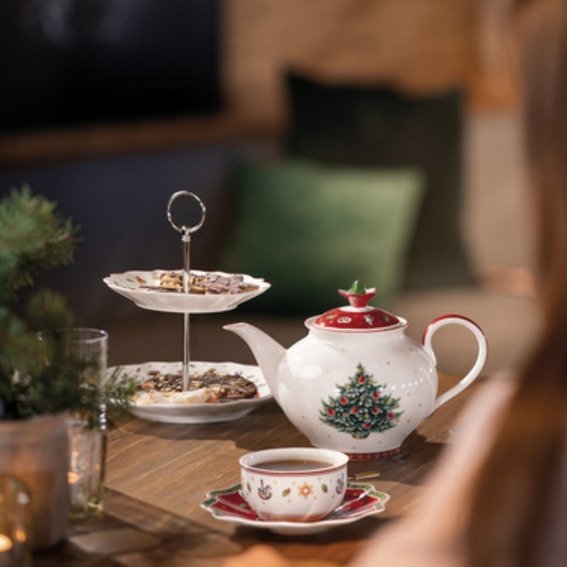 Villeroy & Boch Toy's Delight Tekop 17 cl, Hvid/Rd