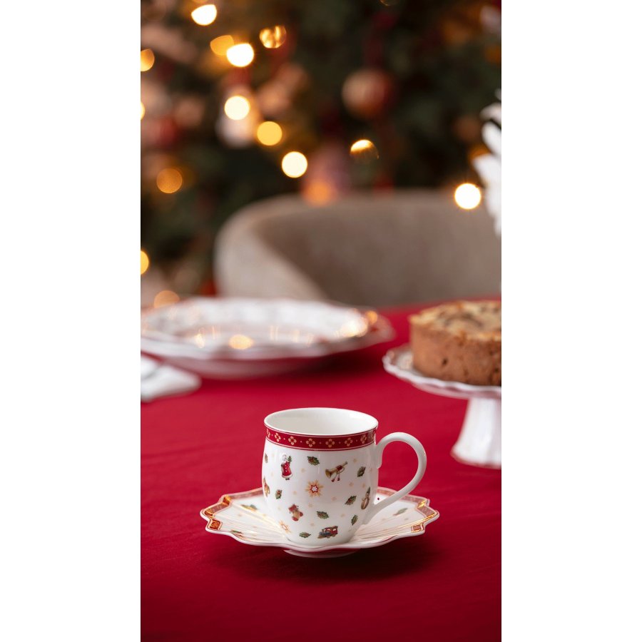 Villeroy & Boch Toy's Delight Underkop Kaffe 17,5 cm, Hvid/Rd