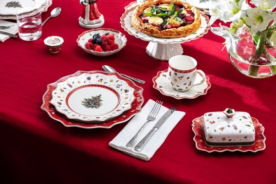 Villeroy & Boch Toy's Delight Underkop Kaffe 17,5 cm, Hvid/Rd