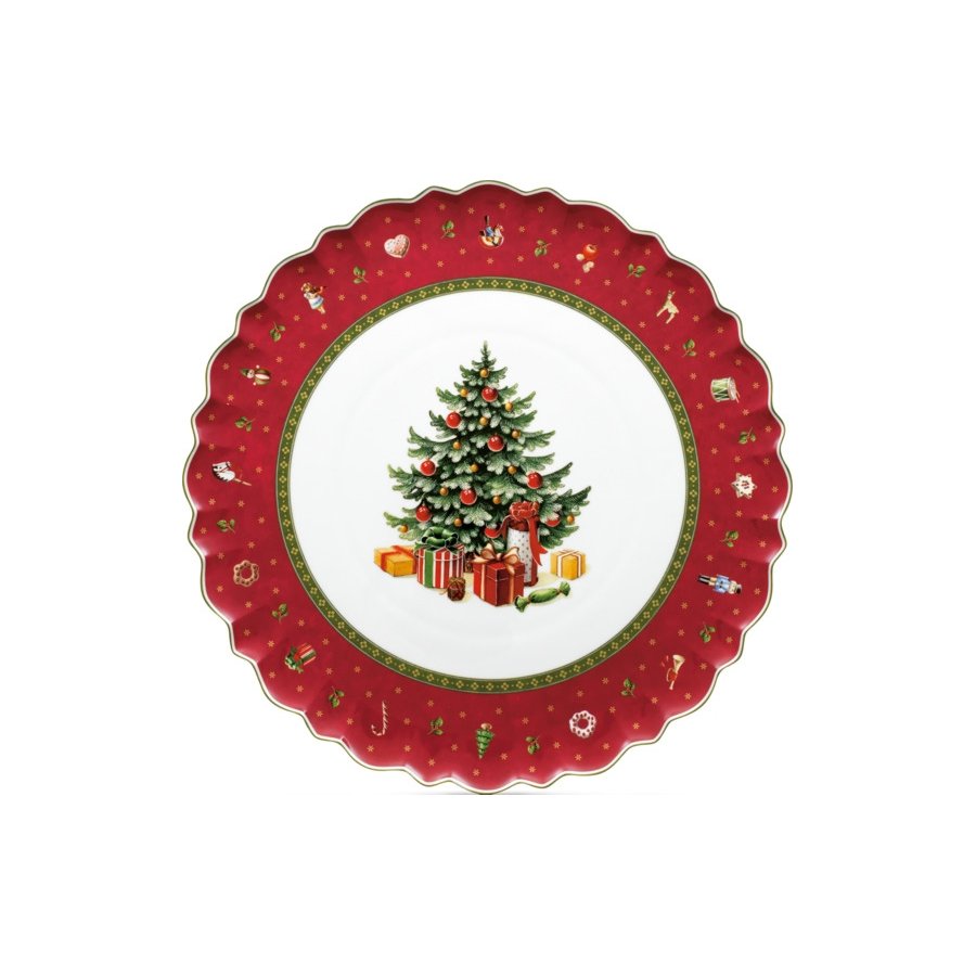 Villeroy & Boch Toy's Delight Servierplatte 33 cm, Wei/Rot