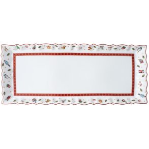 Villeroy & Boch Toy's Delight Servierplatte 16x39 cm, Wei/Rot