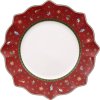 Villeroy & Boch Toy's Delight Tallerken 28 cm, Rd/Hvid