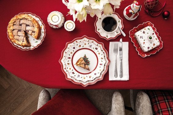 Villeroy & Boch Toy's Delight Teller 28 cm, Wei/Rot