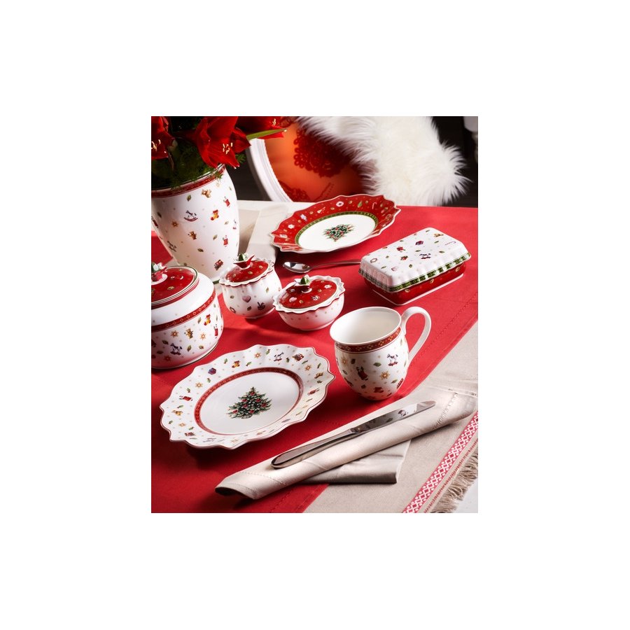 Villeroy & Boch Toy's Delight Tallerken 24 cm, Rd/Hvid