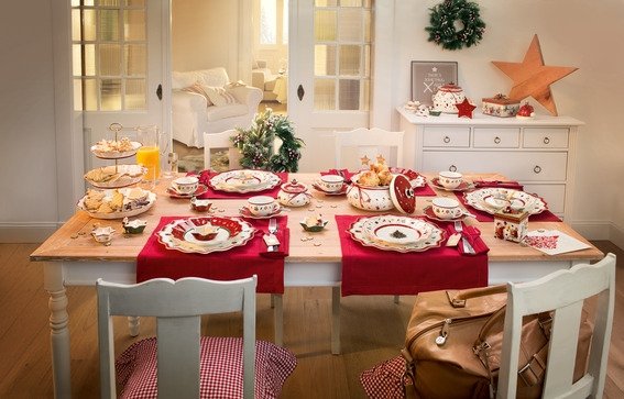 Villeroy & Boch Toy's Delight Tallerken 24 cm, Rd/Hvid