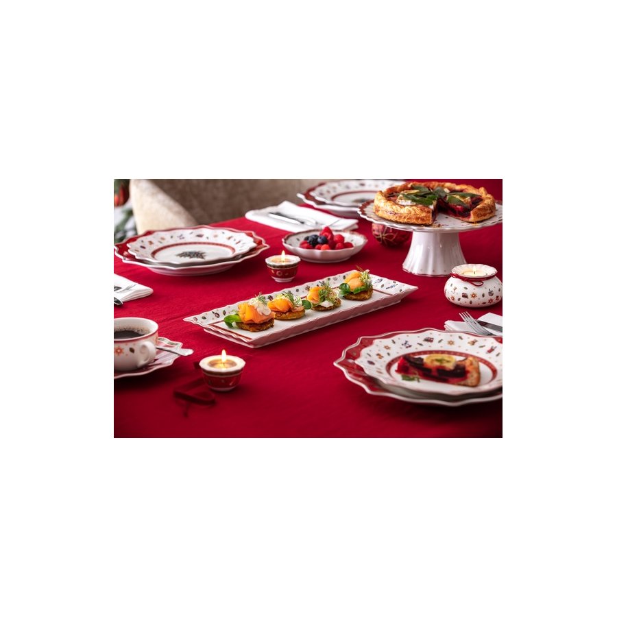 Villeroy & Boch Toy's Delight Tallerken 24 cm, Hvid/Rd