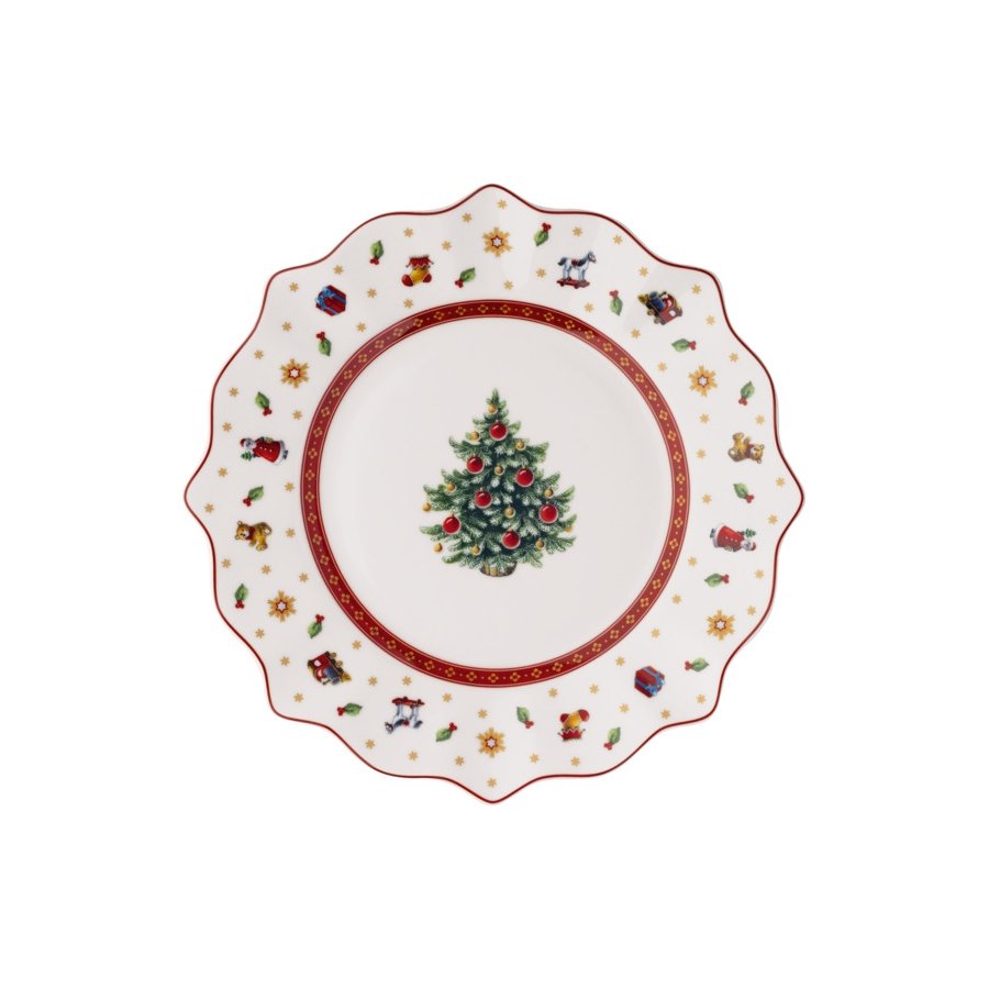 Villeroy & Boch Toy's Delight Tallerken 24 cm, Hvid/Rd