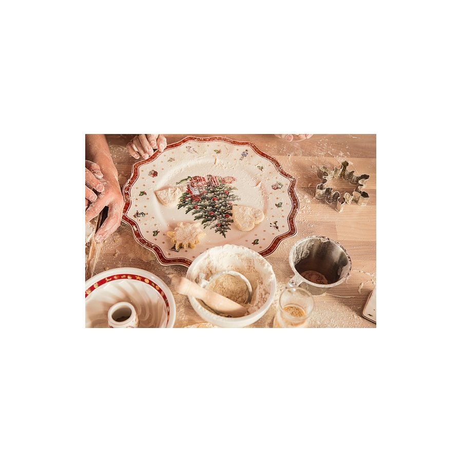 Villeroy & Boch Toy's Delight Teller 34,5 cm, Wei/Rot