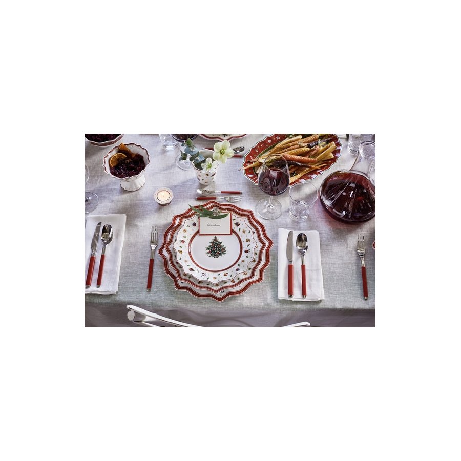 Villeroy & Boch Toy's Delight Teller 34,5 cm, Wei/Rot