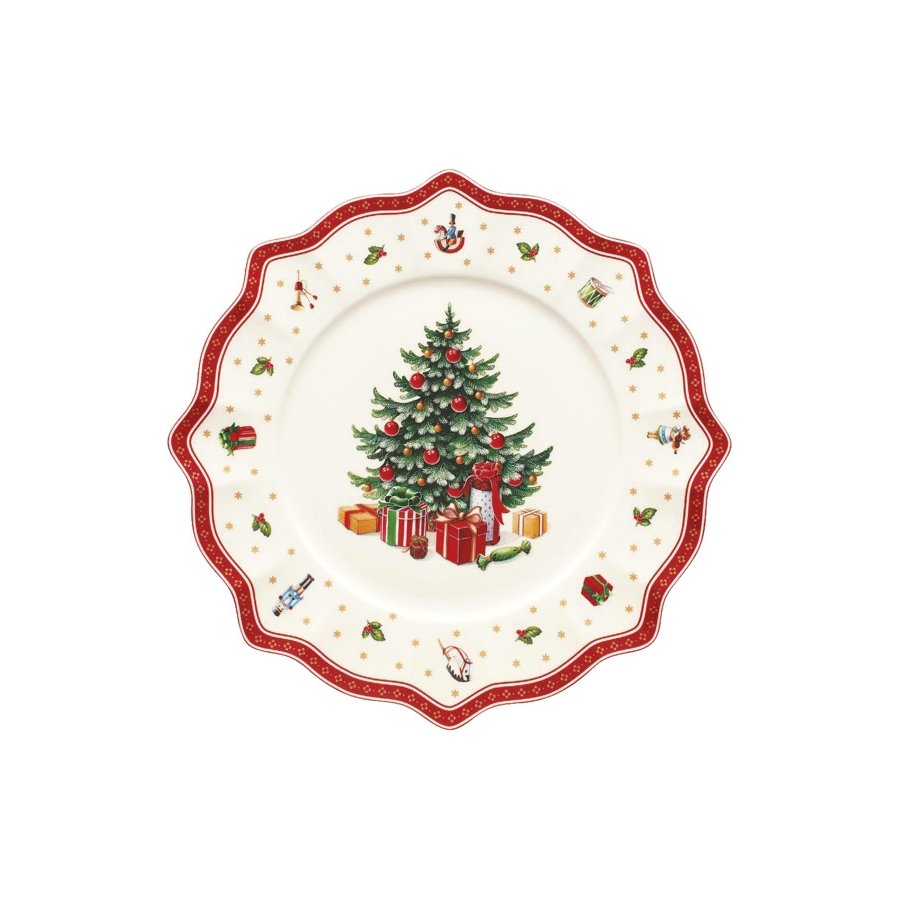 Villeroy & Boch Toy's Delight Teller 34,5 cm, Wei/Rot