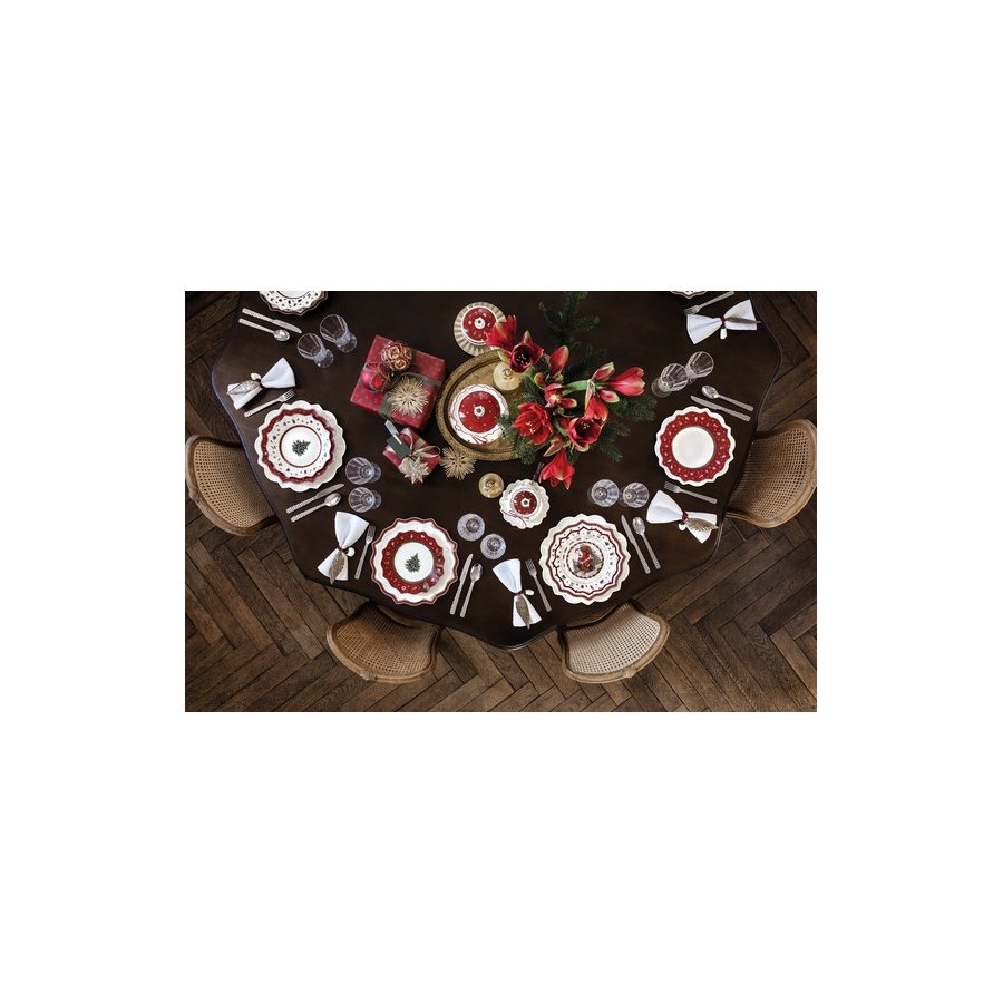 Villeroy & Boch Toy's Delight Dyb Tallerken 26 cm, Hvid/Rd
